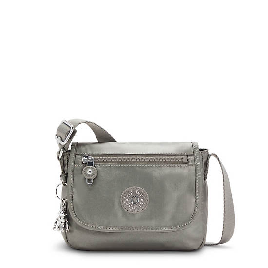 Sac Mini Kipling Sabian Metallic Crossbody Grise | FR 1868WN